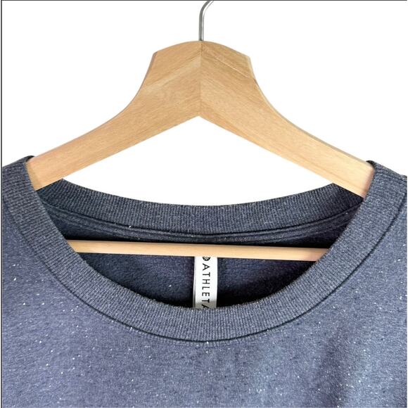 Athleta Women's Small Dusty Navy Textured Balance Pullover L/S Sweatshirt - Picture 5 of 9